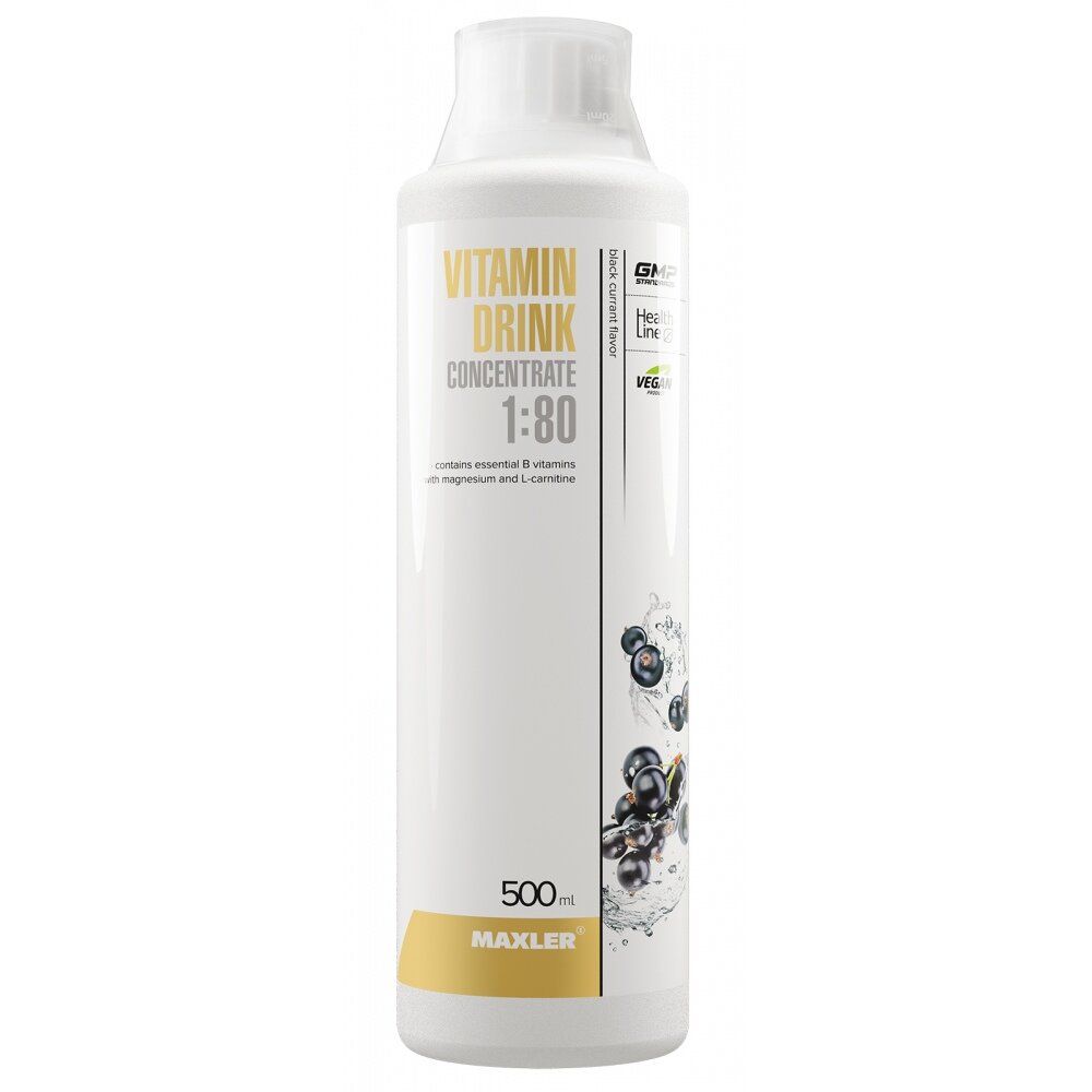 Maxler Germany Vitamin Drink Concentrate, 500 мл, Вкус Peach Passion Fruit / Персик Маракуйя