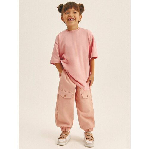 фото Брюки bug lovers, размер 128, розовый