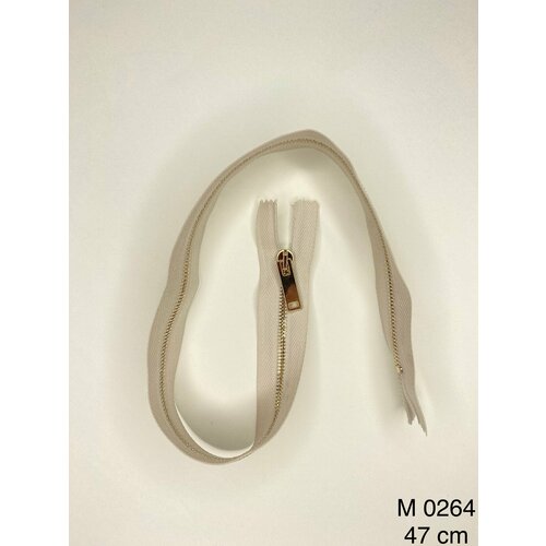 Молния Raccagni металл 46 см цв. бежевый/латунь