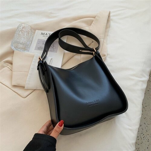 Сумка  планшет MAY VA 1014-1, фактура гладкая, черный