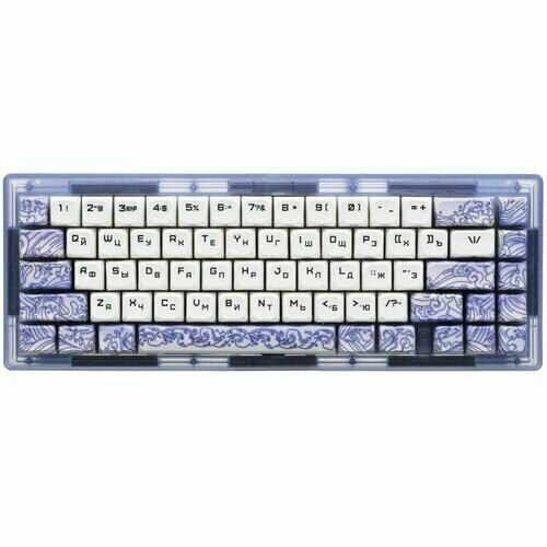 Клавиатура проводная ARDOR GAMING Patron механическая Gateron Yellow Pro клавиш - 67 USB фиолетовая 1547900₽