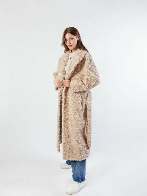 Шуба Original Fur company, размер 46, бежевый