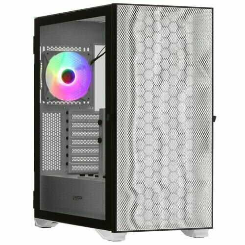 Корпус ARDOR GAMING MSX3 Mesh WG ARGB белый, Mid-Tower, Mini-ITX, Standard-ATX, USB 3.2 Gen1 Type-A, USB 3.2 Gen1 Type-C, ARGB, 1 x 120 мм