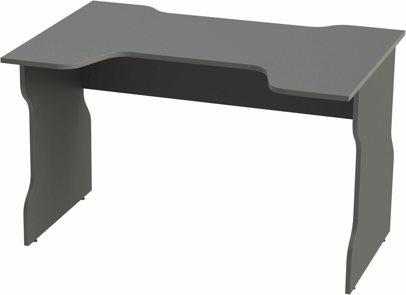 Стол компьютерный ГУД ЛАКК Вардиг, 120х75х82 см, антрацит/серебристый