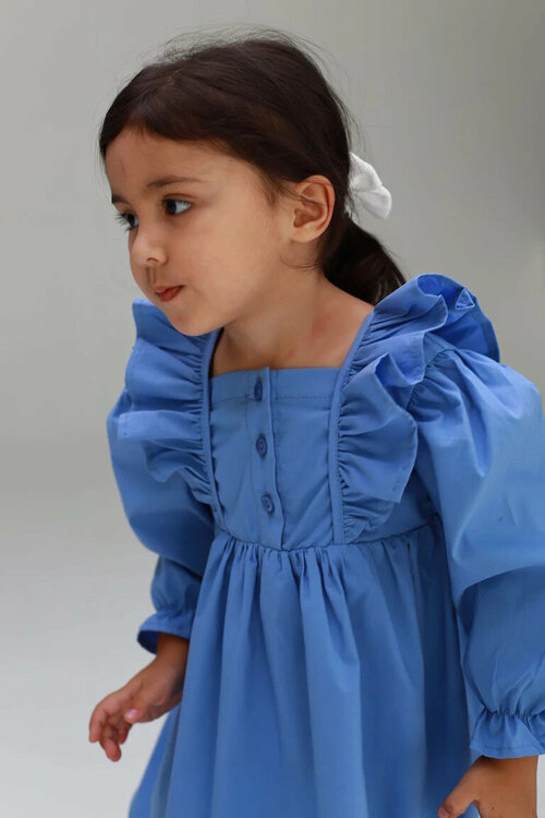 Платье EMELLA, размер 98, синий, голубой