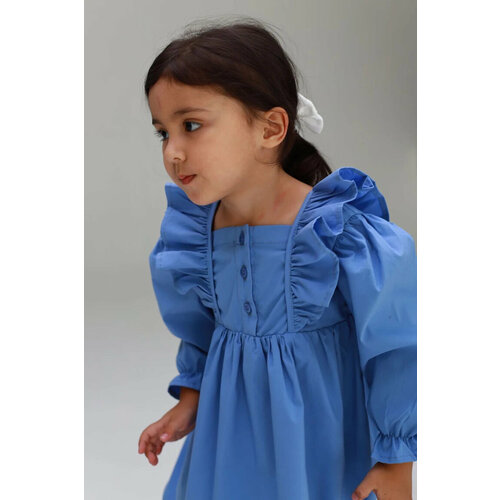 Платье EMELLA, размер 92, голубой, синий