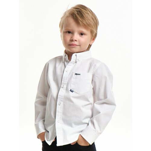 Рубашка Mini Maxi, размер 104, белый школьный фартук mini maxi размер 104 белый