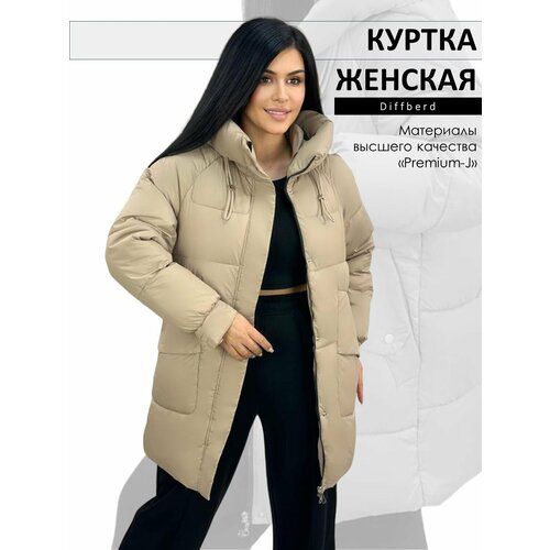 фото Куртка diffberd, размер 46, коричневый