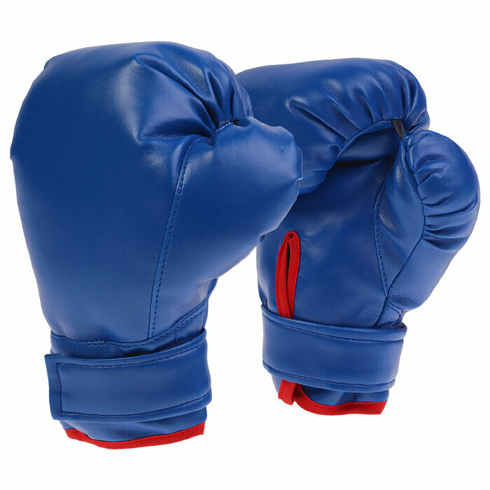 Перчатки боксерские, детские, любительские, цвет синий