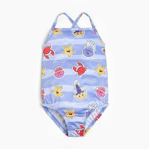 фото Купальник , размер 122, синий нет бренда