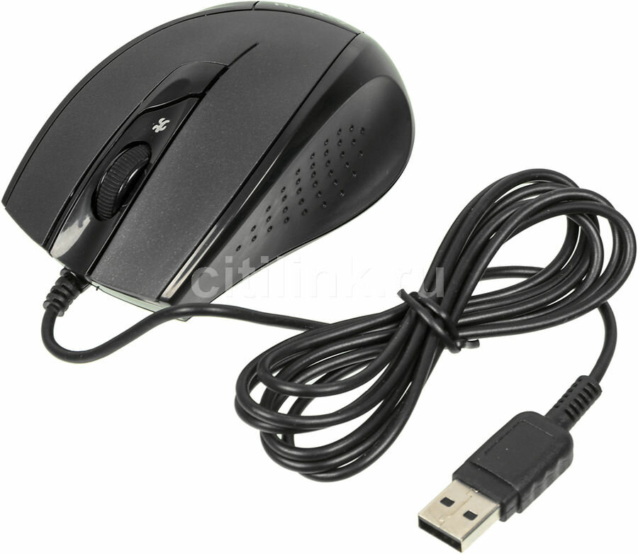 Мышь A4TECH V-Track Padless N-600X, оптическая, проводная, USB, черный [n-600x black]