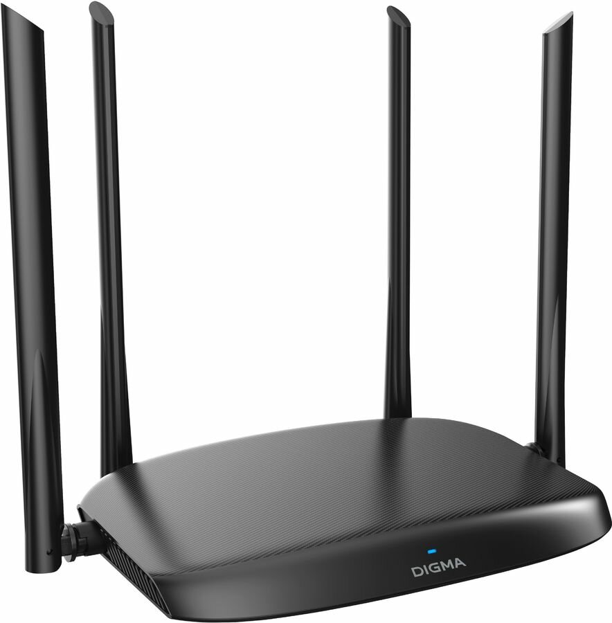 Wi-Fi роутер Digma DWR-AC1201, AC1200, черный