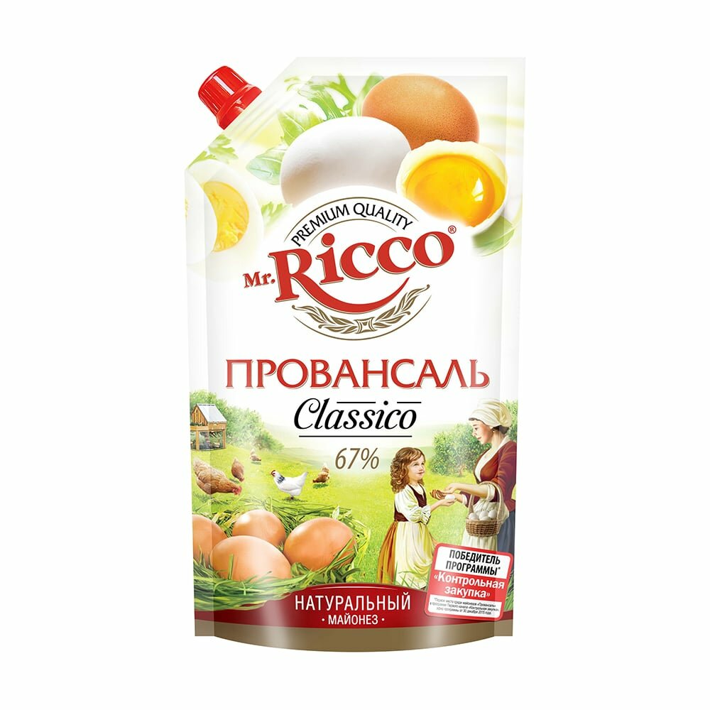 Майонез "Провансаль", Mr. Ricco, 67%, 360 мл