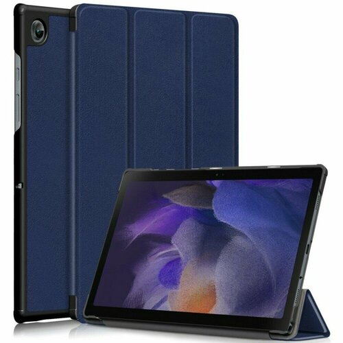 чехол smart case для samsung galaxy tab a8 10 5 2021 sm x200 sm x205 unicorn Планшетный чехол для Samsung Galaxy Tab A8 10.5 (2021) SM-X200 / SM-X205 (темно-синий) с магнитом