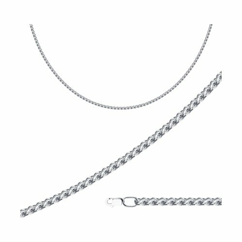 Цепь серебро, 925 проба, родирование