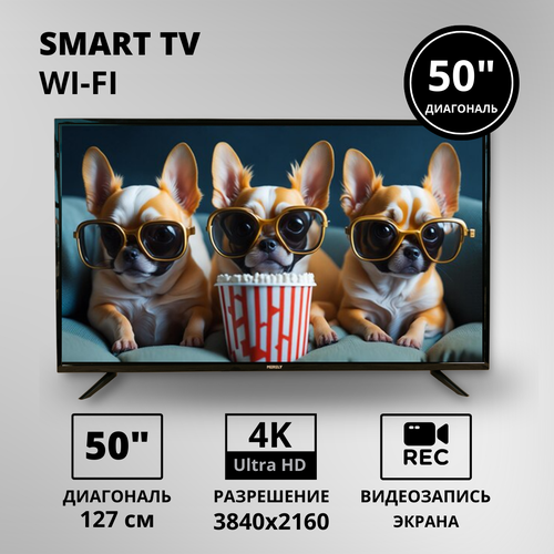 Телевизор 50 MERELY MRL-LED50UHDS100T2 SmartTV UltraHD 3847900₽