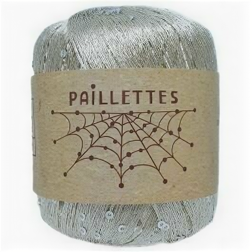 Пряжа Paillettes Wool Sea (067), 50г, 275м, 100% полиэстер (2 шт.)