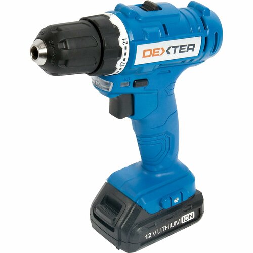 Дрель аккумуляторная Dexter ML-CD92-120S 12 В Li-ion 15 Ач 504100₽