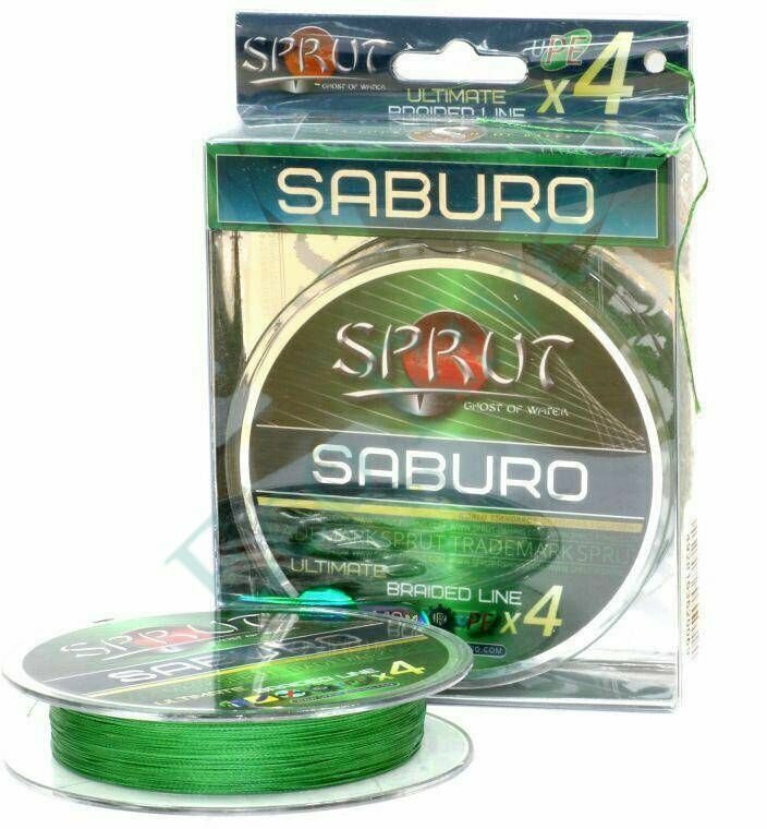 Леска плетеная SPRUT Saburo Soft Ultimate X 4 Dark Green 0.20 95м