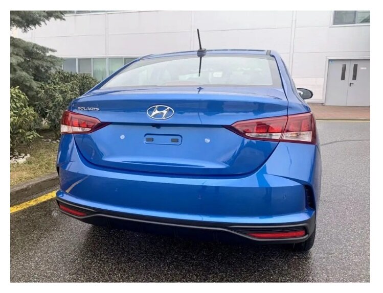 Юбка-спойлер заднего бампера Hyundai Solaris 2020- 2023 — фото 6