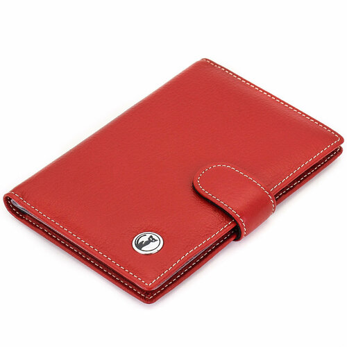 фото Обложка для автодокументов sergio valentini, натуральная кожа, отделение для карт, подарочная упаковка, красный