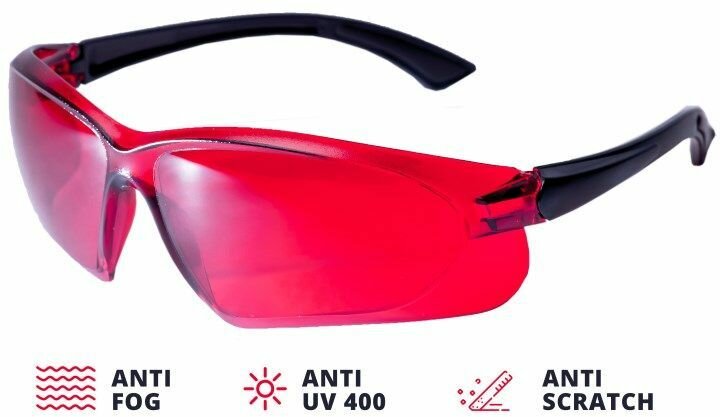 Очки лазерные, ADA, Visor Red Laser Glasses, А00126, для усиления видимости лазерного луча - фотография № 2