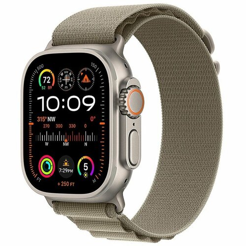 Умные часы Apple Watch Ultra 2 GPS Cellular 49mm Titanium Case with Olive Alpine Loop - Medium 11046000₽