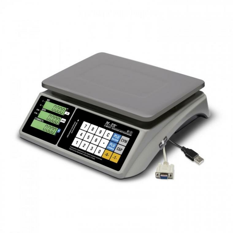 Торговые весы M-ER 328 AC-32.5 "TOUCH-M" LCD RS232 и USB