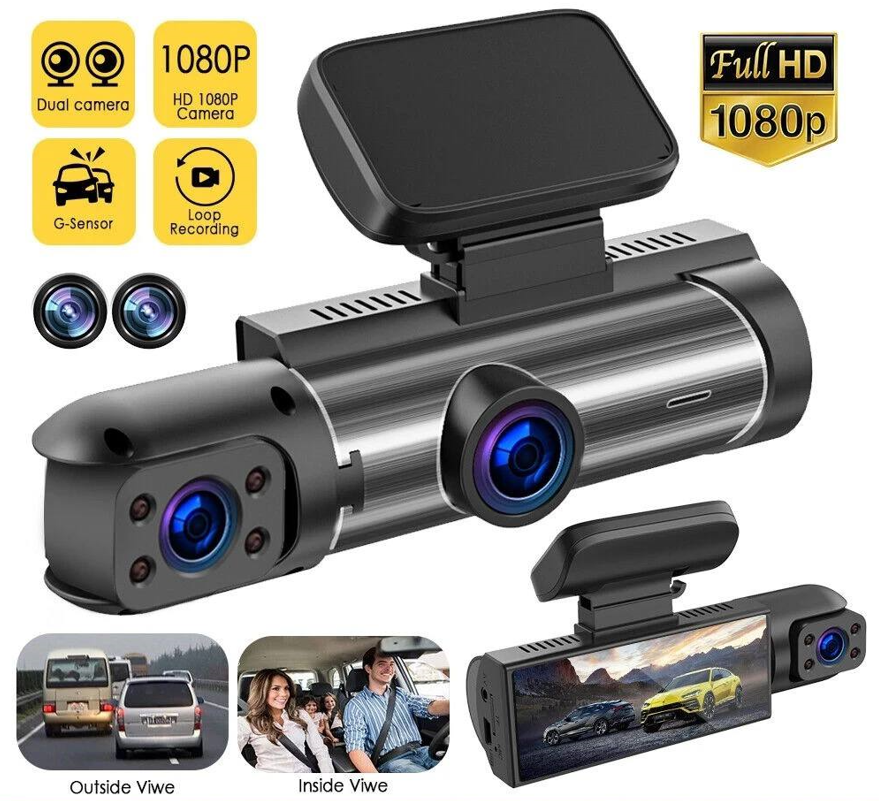Автомобильный видеорегистратор DVR-M8 / 2 камеры / 4"HD дисплей / Широкоугольный объектив 170 / G-сенсор