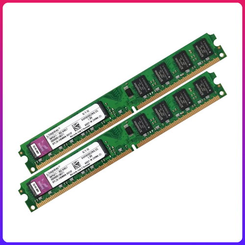 2x DDR2 2GB 800MHz (PC2-6400) Kingston original kingston ram ddr2 4gb 2gb pc2 6400s ddr2 800mhz 2gb pc2 5300s 667mhz desktop 4 gb