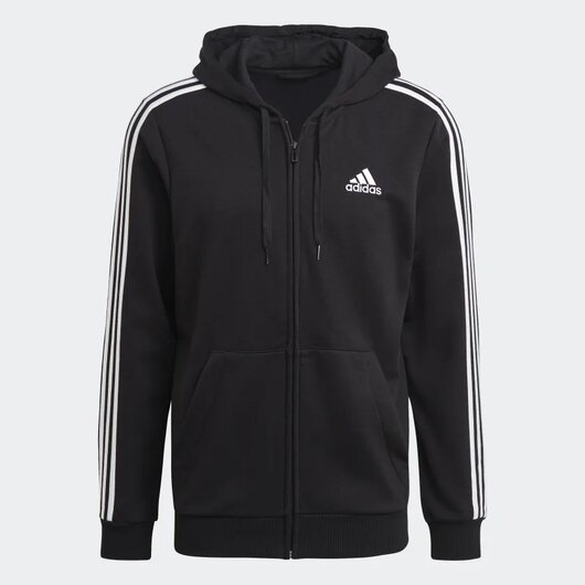 Толстовка спортивная adidas Essentials French Terry 3-Stripes Full-Zip Hoodie