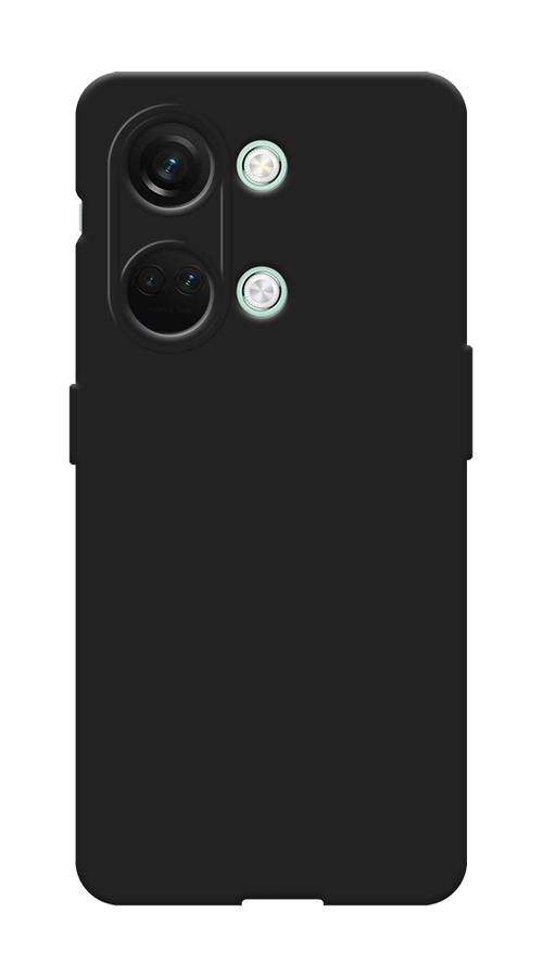 Матовый силиконовый чехол на OnePlus Nord 3 / ВанПлюс Норд 3 с защитой камеры, черный