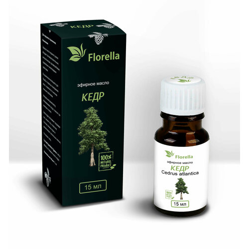 Эфирное масло натуральное Florella Кедр 15 мл
