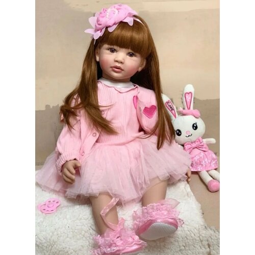 Кукла reborn мягконабивная 60см