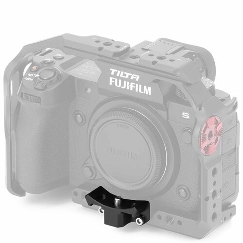 Поддержка адаптера объектива Tilta для клетки Fujifilm X-H2S Чёрная TA-T36-LAS-B
