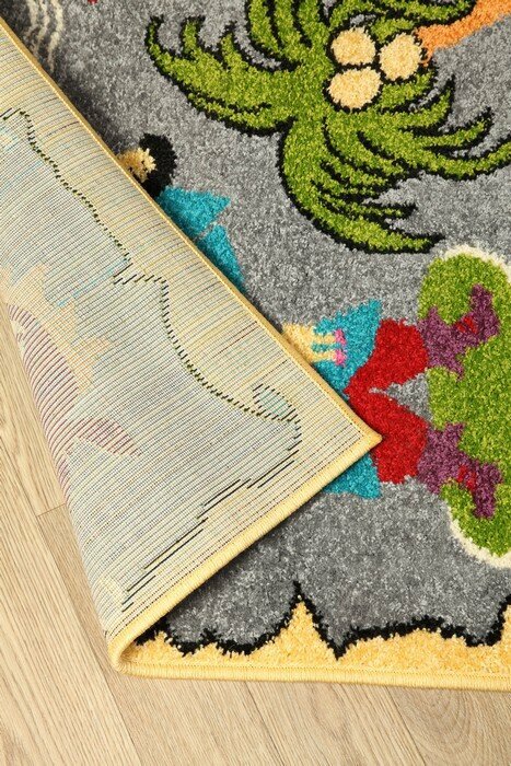 фото Ковер детский FUNKY PIR grey в гостиницу в гостиную в дом в зал в квартиру в комнату в спальню 0.8 x 1.2 м.