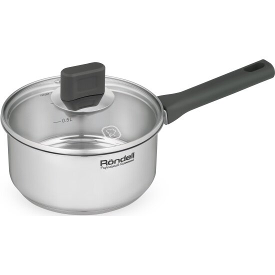 Ковш Rondell Quadro с крышкой 16 см 1,3 л (RDS-1595)