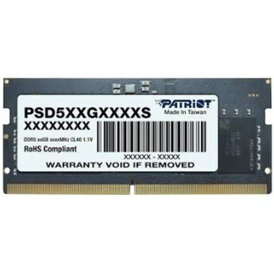 Оперативная память Patriot Memory SO-DIMM DDR5 8Gb 5600Mhz pc-44800 Signature Line CL46 1.1V (PSD58G560041S)