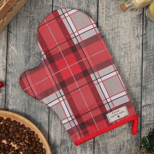 Варежка-прихватка Этель Уютное Рождество 20х28 см 100 хл ватин 250 гм2 519₽