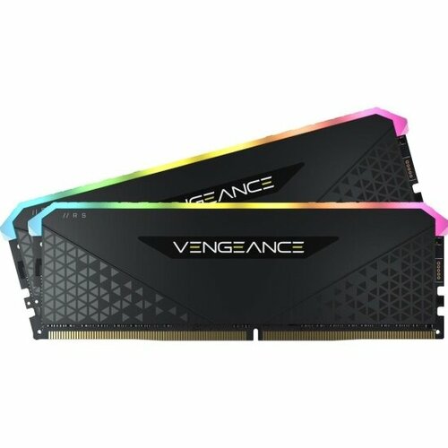 Оперативная память CORSAIR DDR4 32Gb (2x16Gb) 3200MHz pc-25600 Vengeance RGB RT Black CL16 (CMN32GX4M2Z3200C16)