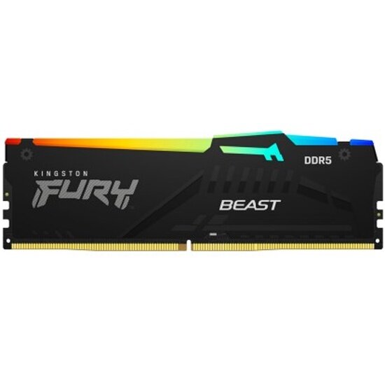 Оперативная память Kingston DDR5 8Gb 5600MHz pc-44800 FURY Beast RGB (KF556C40BBA-8)