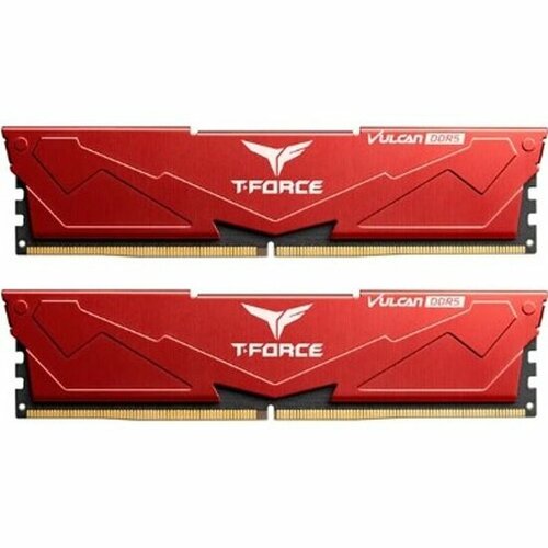Оперативная память TEAM GROUP DDR5 32Gb 2x16Gb 5600MHz pc-44800 T-Force Vulcan CL32 12V FLRD532G5600HC32DC01 1484000₽