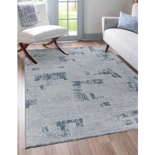 Ковер Coruna B0847A Grey-L. Blue в гостиную в дом в зал в квартиру в комнату в спальню 1.5 x 2.3 м.