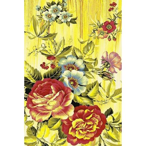 Шерстяной ковер Hunnu Цветы 6A1669 174 1.4 x 2 м.