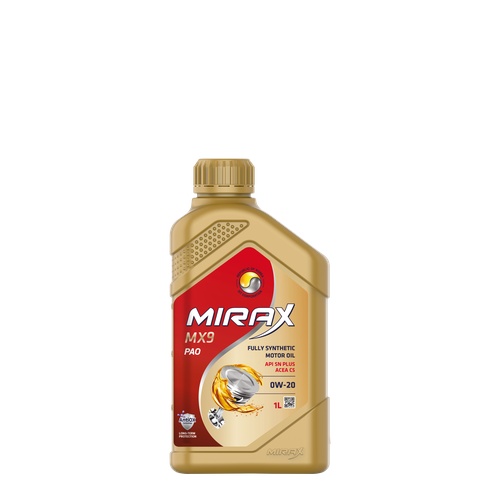 Масло моторное MIRAX MX9 C5 SN 0W20, синтетика, 1 литр 607036