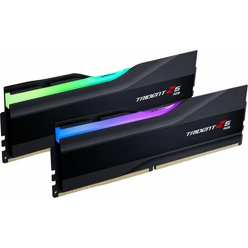 Модуль памяти DDR5 64Gb G.Skill 6000 Trident Z5 RGB F5-6000J3636F32GX2-TZ5RK (2x32Gb Kit) мотоциклетная наклейка riumph trident 660 trident 660 наклейка на переднюю и заднюю шину светоотражающая водонепроницаемая наклейка на колесо наклейк