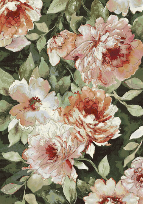 Ковер ARGENTUM Цветы 63421 3434 1.2 x 1.7 м.