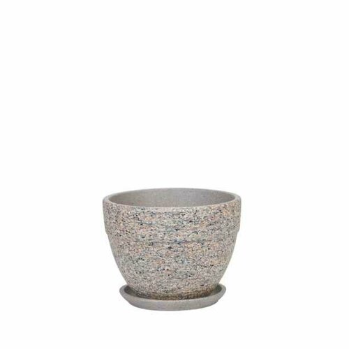 Горшок керамический Лунный камень серый d15 см h11 см 1,2 л