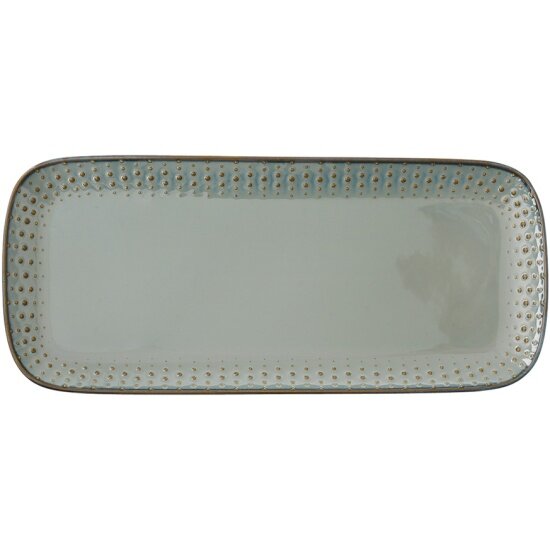 фото Блюдо EASY LIFE прямоугольное "Drops" 36х16см (серый) EL-R2772/DROC