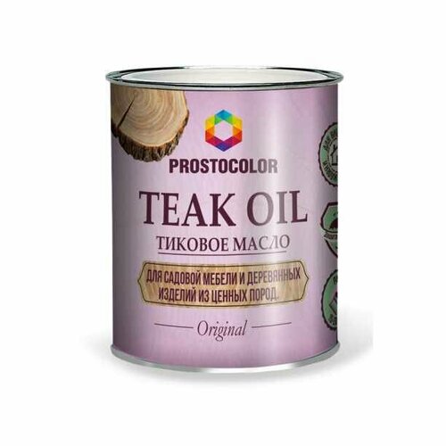 Масло тиковое PROSTOCOLOR Тeak Oil 0,75 л масло prostocolor tung oil бесцветный 0 75 л